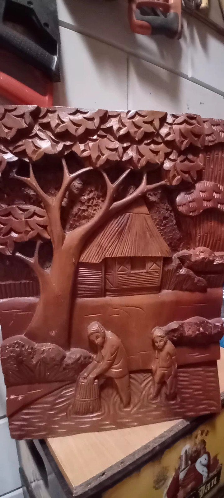 Balinees snijwerk, Ophalen, Handgemaakt, Hout, Wanddecoratie