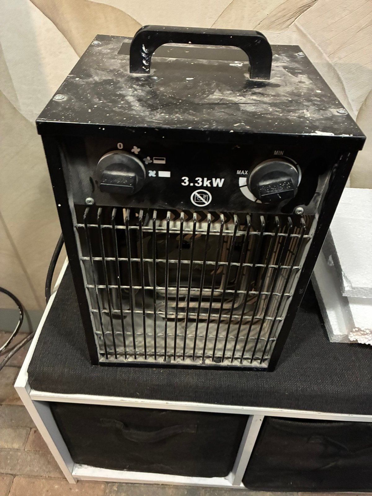 Bouwkachel, Ophalen, Gebruikt, Ventilator