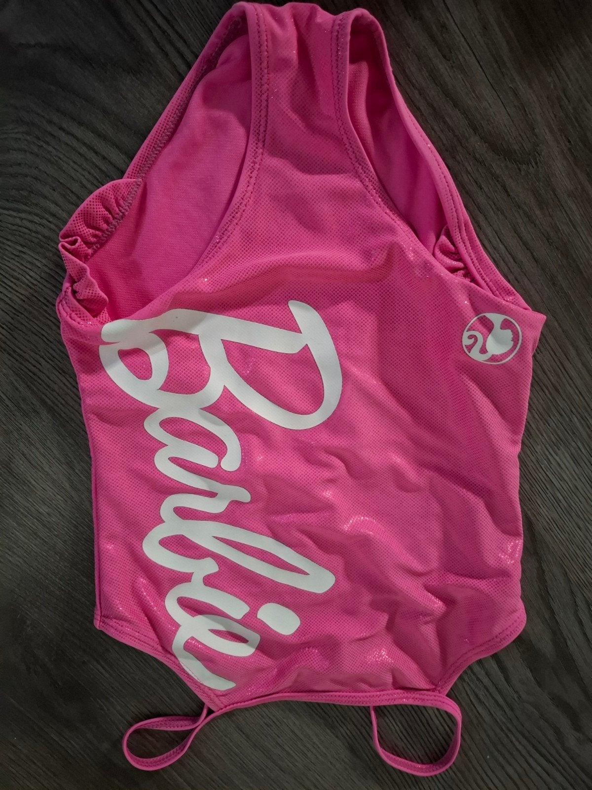 Barbie badpak en bikini set - Roze, maat 122cm (6-7 jaar), Ophalen, Meisje, Zo goed als nieuw, Barbie