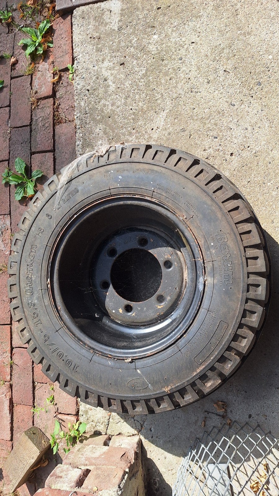 10/75-15.3 band met velg, Ophalen, Gebruikt