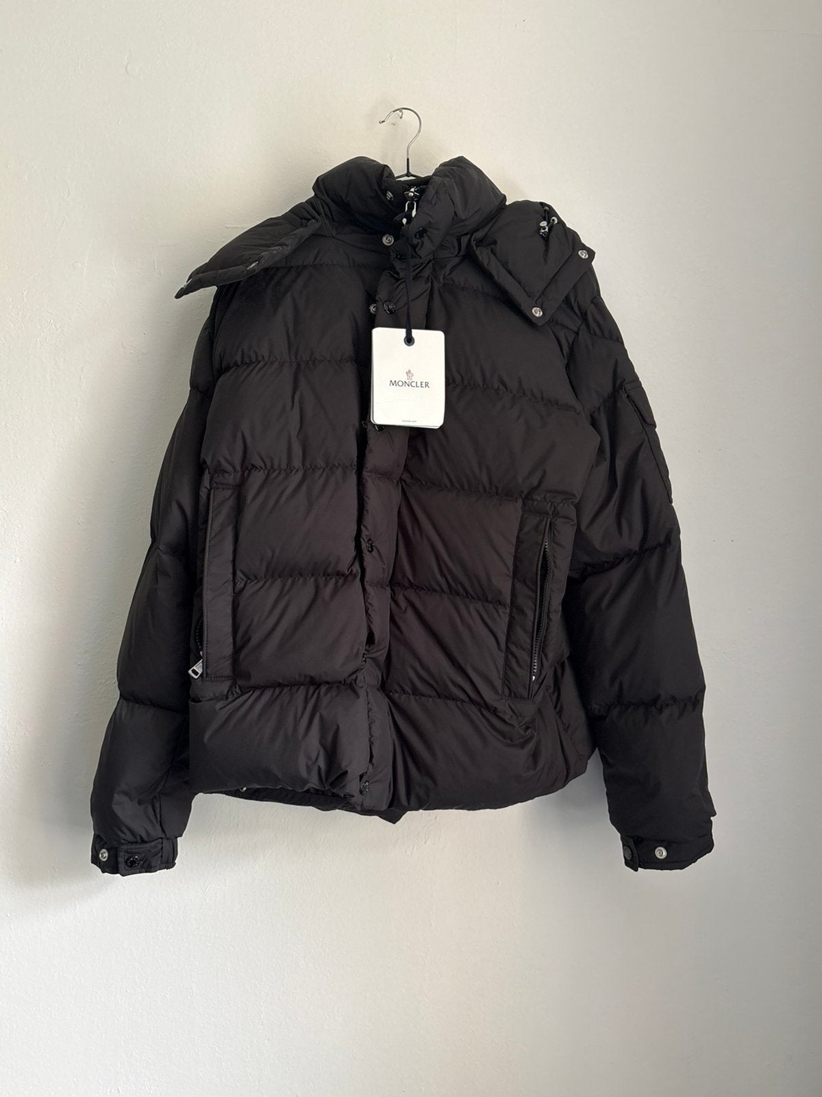ORIGINELE NIEUWE MONCLER VEZERE JAS ZWART HEREN XL DONS, Ophalen of Verzenden, Nieuw, Maat 56/58 (XL), Zwart