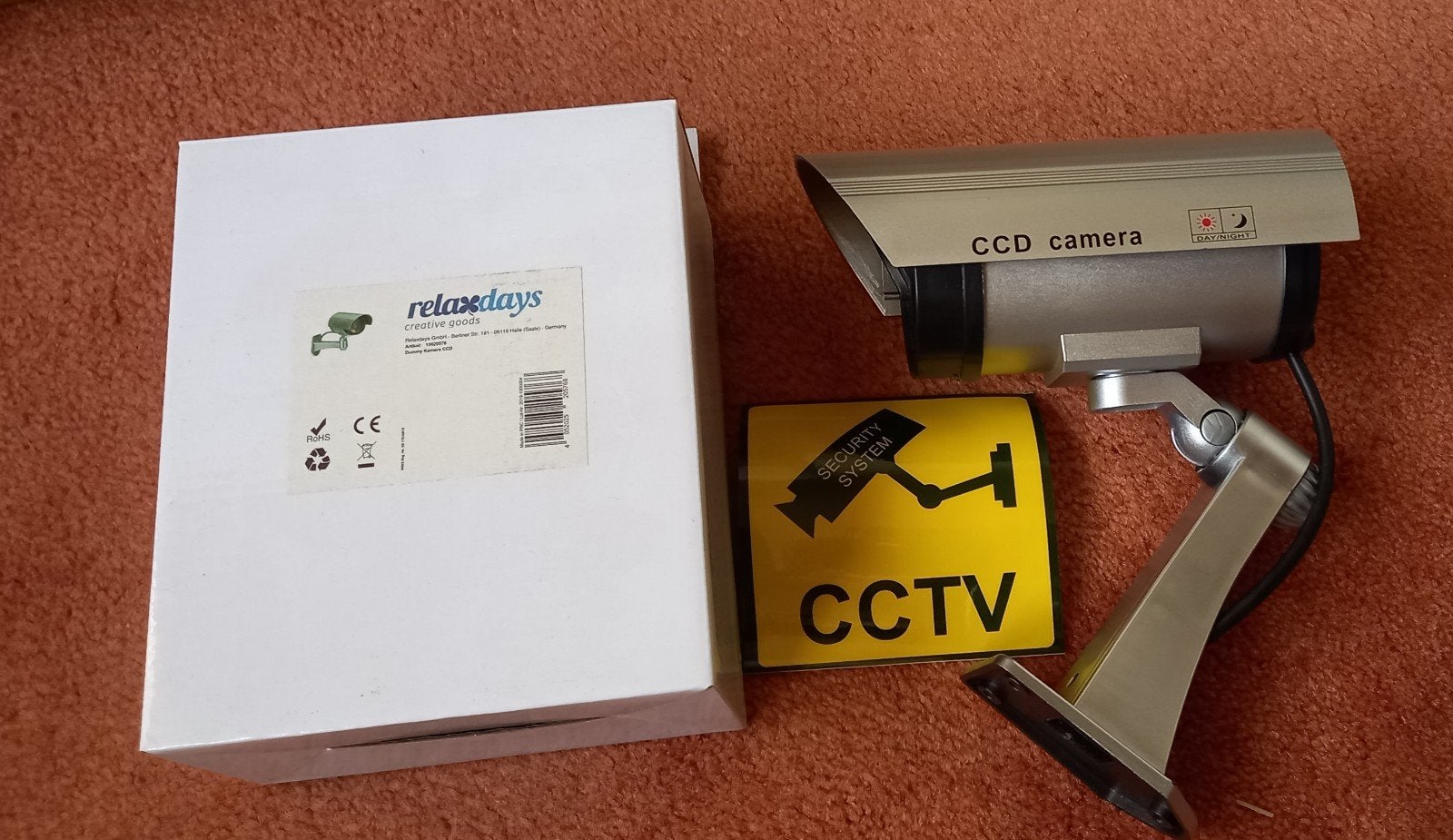 2x  dummy CCTV camera's, Ophalen of Verzenden, Nieuw, Buitencamera