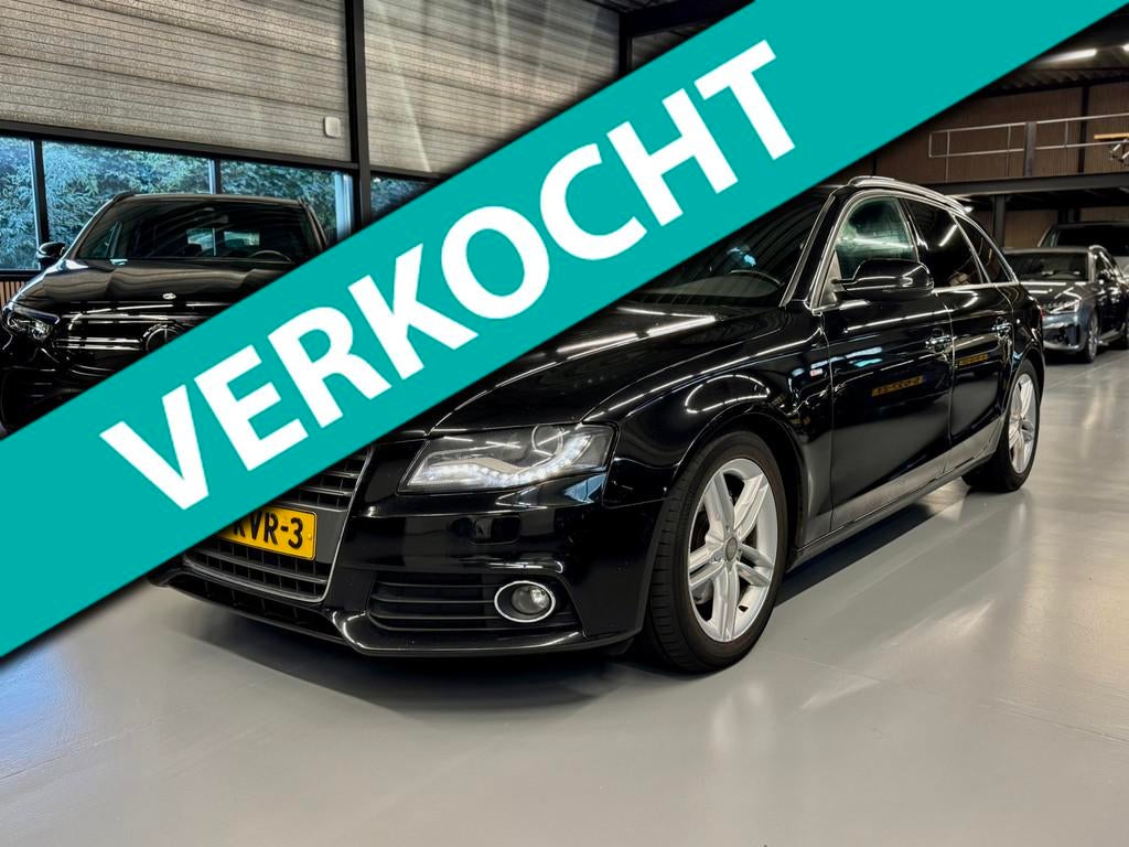 Audi A4 Avant 2.0 TDI S-line edition 2010, Euro 5, Gebruikt, Zwart, Origineel Nederlands