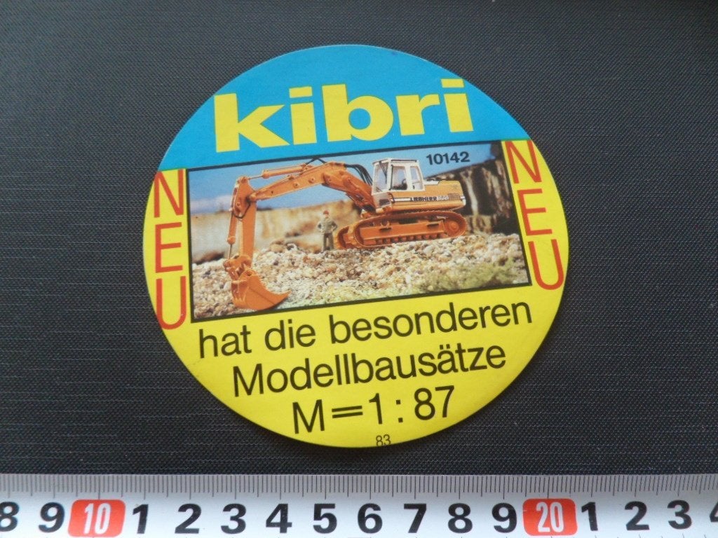 sticker modelbouw KIBRI modellbausätze 10142, Verzamelen, Ophalen, Zo goed als nieuw