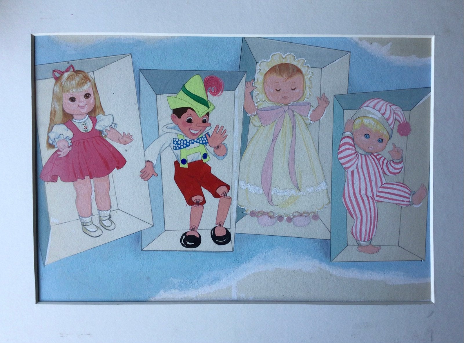 Gouache kinderkamer, Ophalen of Verzenden