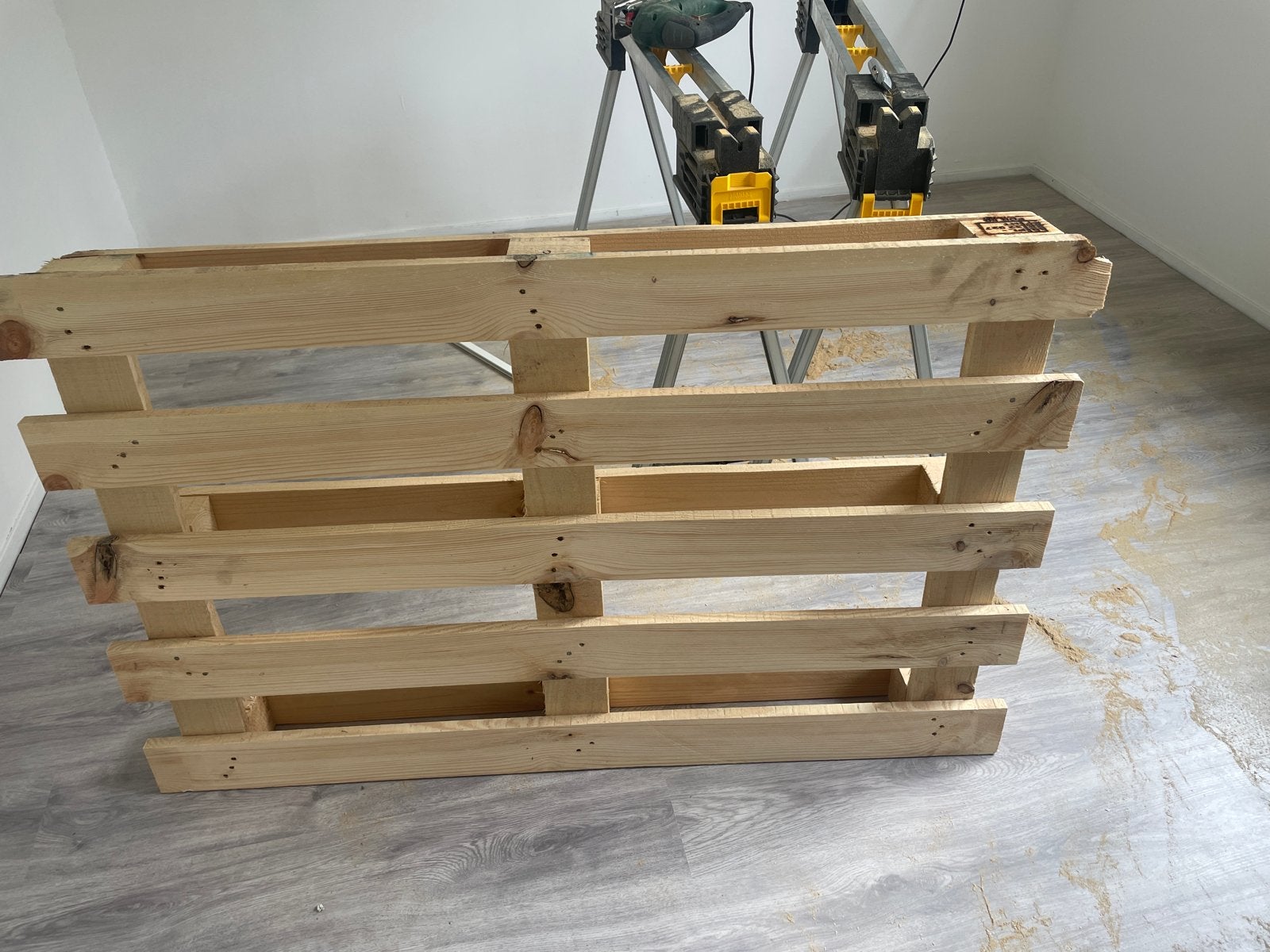 Houten Pallet - Ideaal voor meubels of decoratie, Ophalen, Gebruikt, Grenen, 200 tot 250 cm