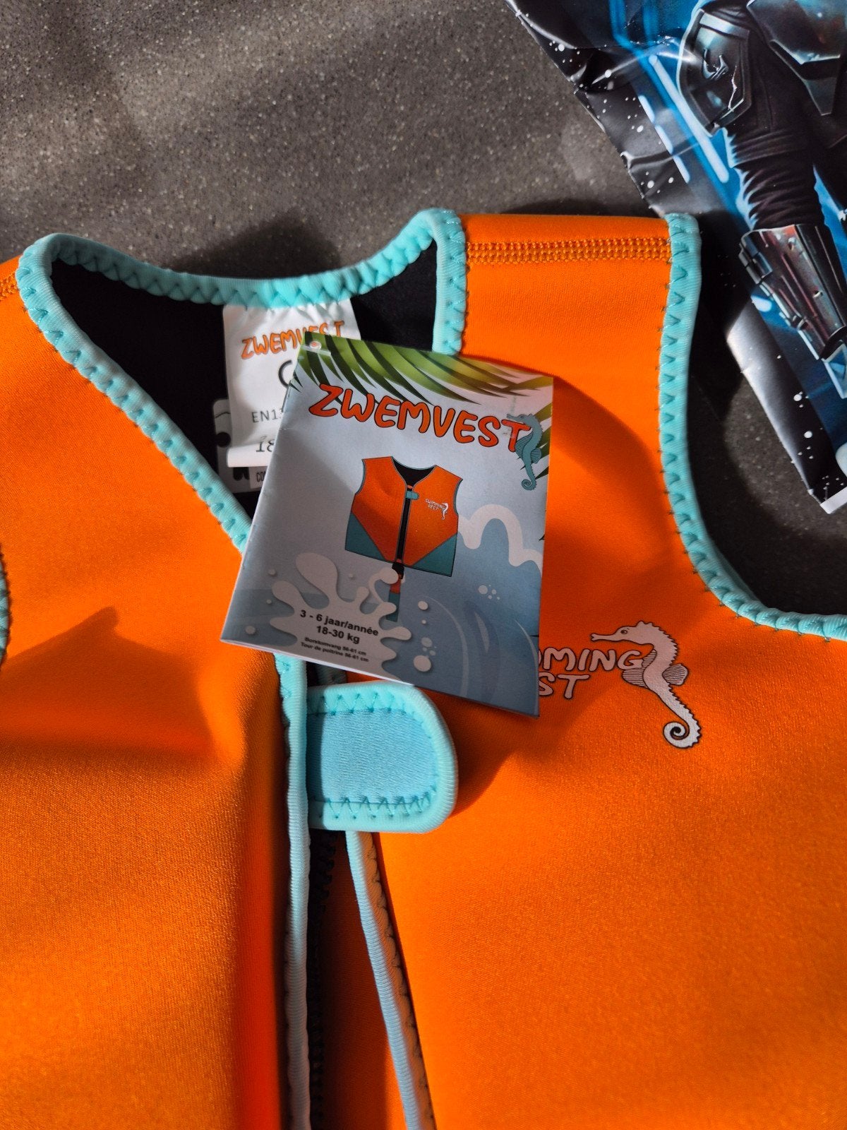 Nieuw zwemvest 3-6 jaar (18-30 kg) - Oranje/Blauw, Ophalen of Verzenden