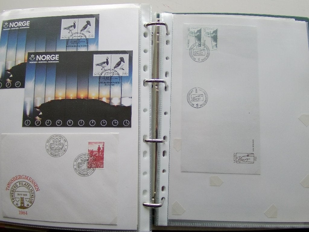 Dik album vol Noorwegen series en poststukken, Postzegels en Munten, Ophalen of Verzenden, Buitenland