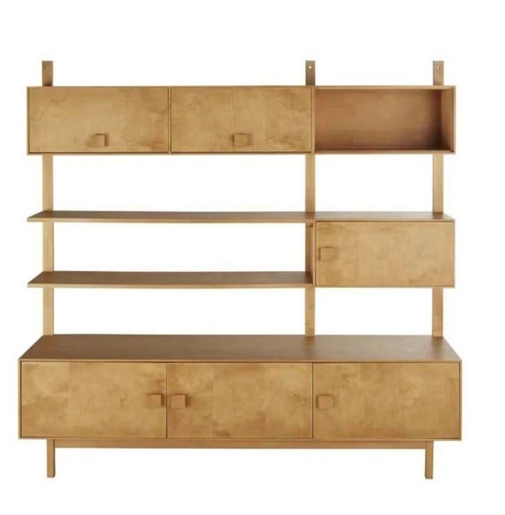 Zsm weg; Tvkast boekenkast vintage retro maison du Monde, Ophalen, Hout