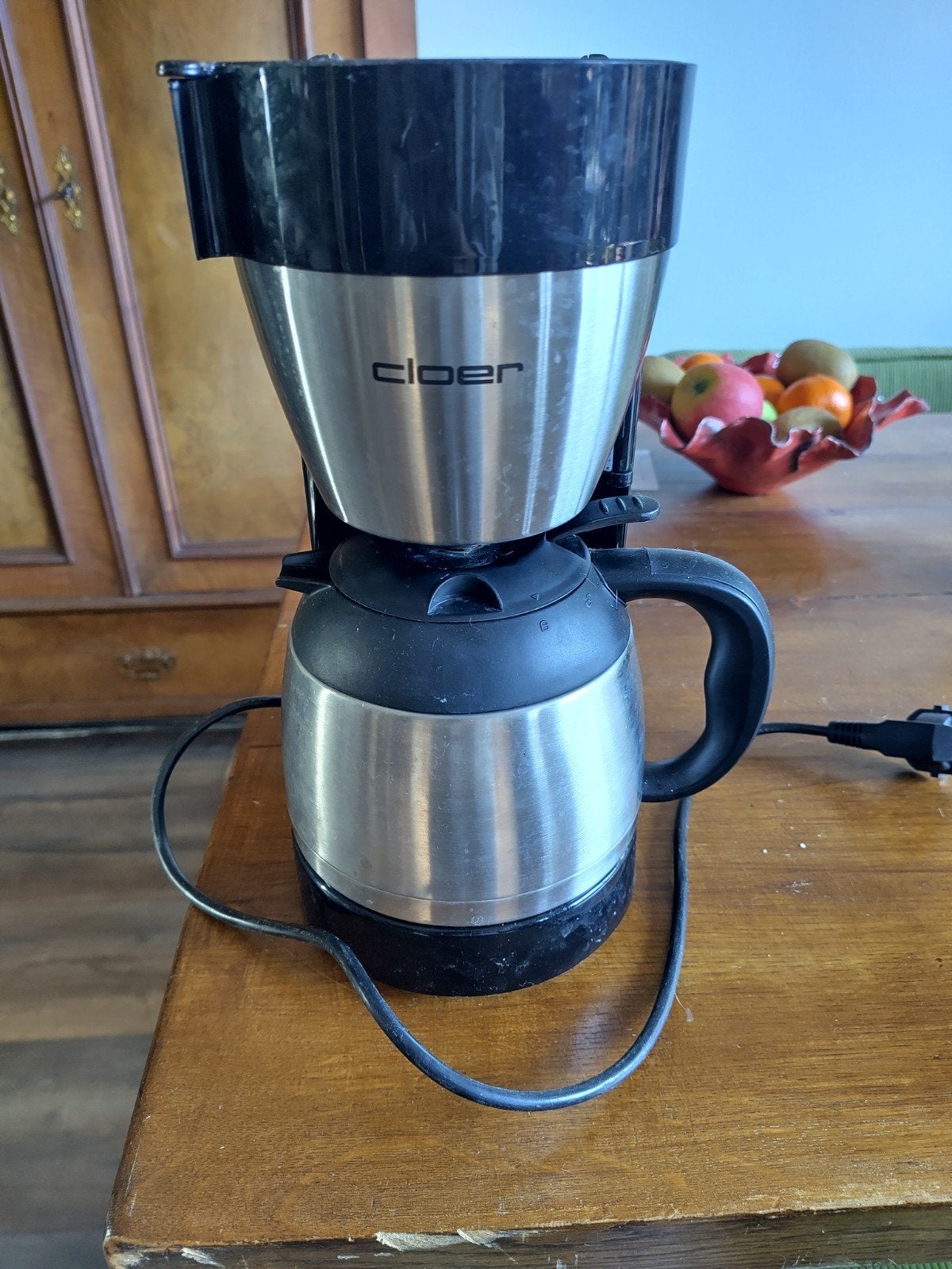 Cloer Koffiezetapparaat met Thermoskan, Gebruikt, Koffiemachine, Gemalen koffie, Ophalen of Verzenden