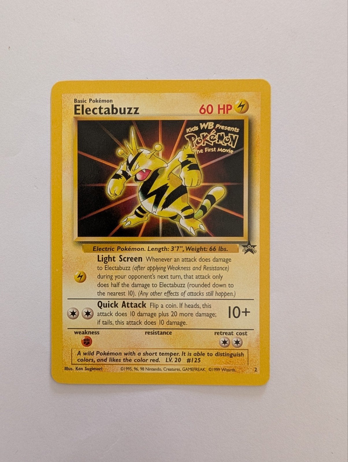 Electabuzz 2 Kids WB Movie Promo, Ophalen of Verzenden, Zo goed als nieuw
