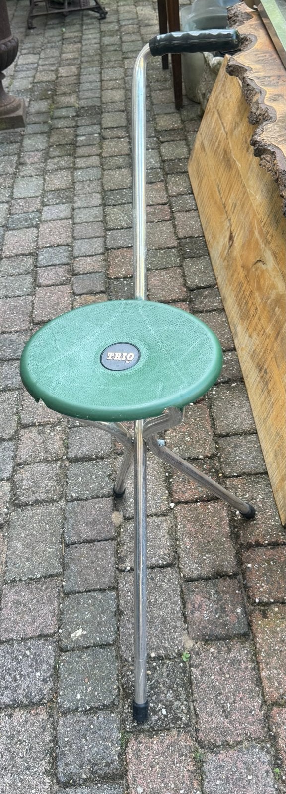 Trio wandelstok krukje, Ophalen, Opvouwbaar, Gebruikt