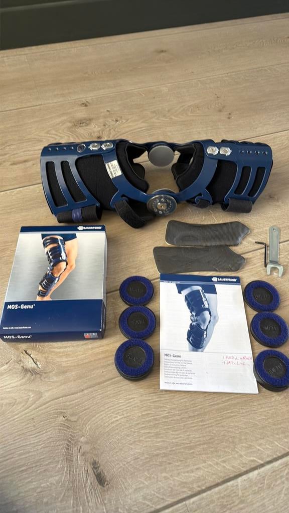 Bauerfeind MOS-Genu brace knie kniebrace orthese links, Diversen, Ophalen of Verzenden, Zo goed als nieuw