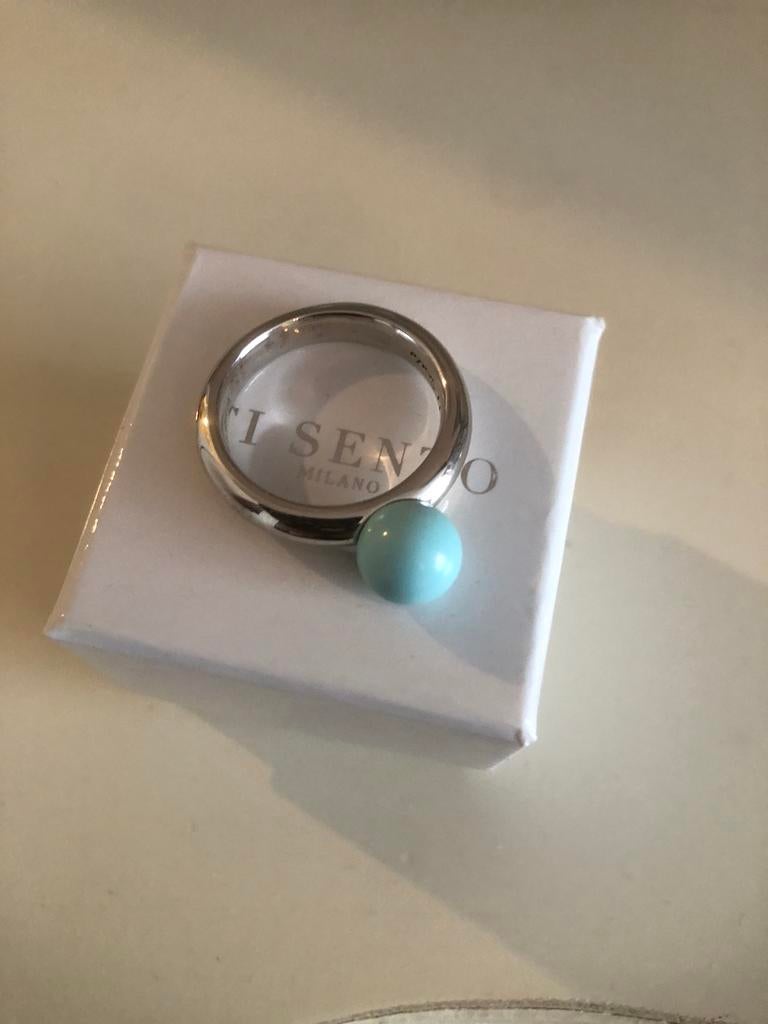 Ti Sento ring, Ophalen of Verzenden, Zo goed als nieuw, Zilver, Dame
