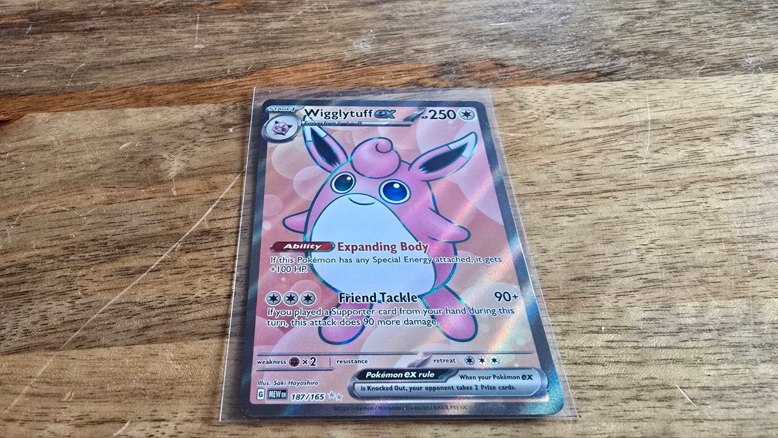 Wigglytuff EX 187/165 - 151, Verzenden, Nieuw, Losse kaart