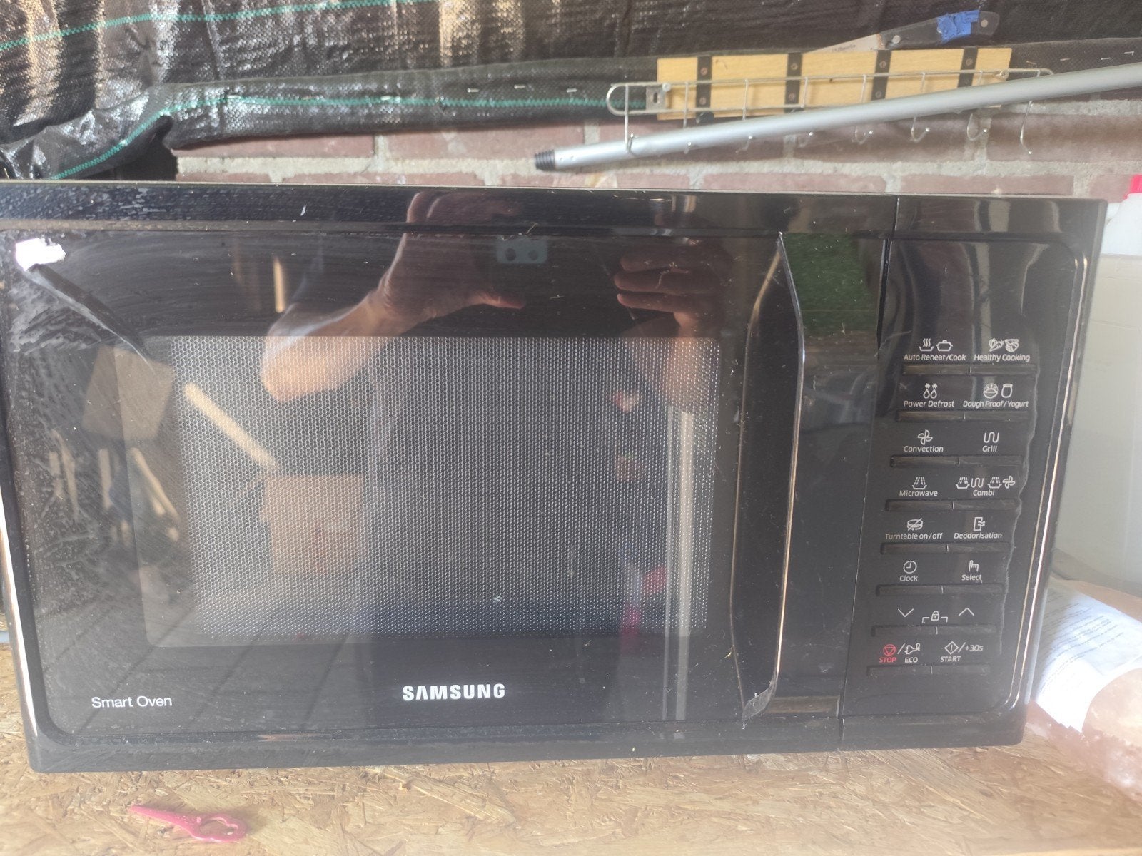 Samsung Smart Oven Combimagnetron - Zwart, Combimagnetron, Gebruikt, Ophalen of Verzenden, Draaiplateau