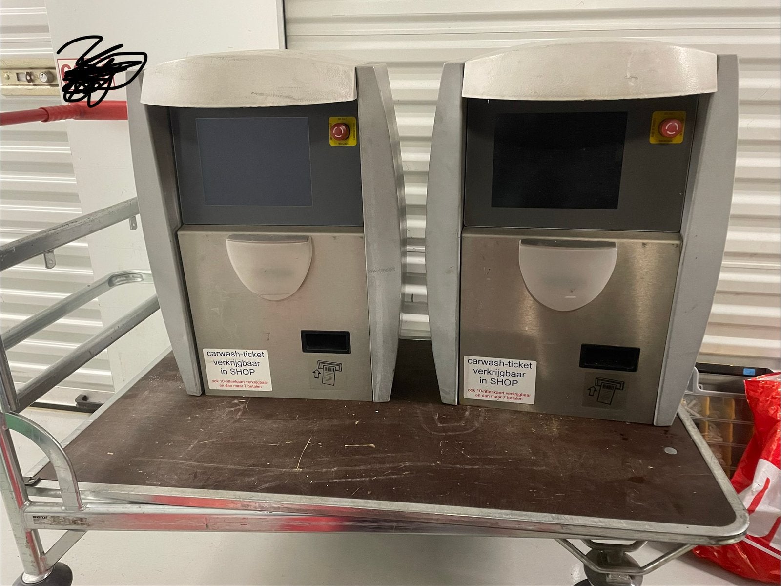 WashTec Carwash Betaalterminal (2 stuks), Ophalen