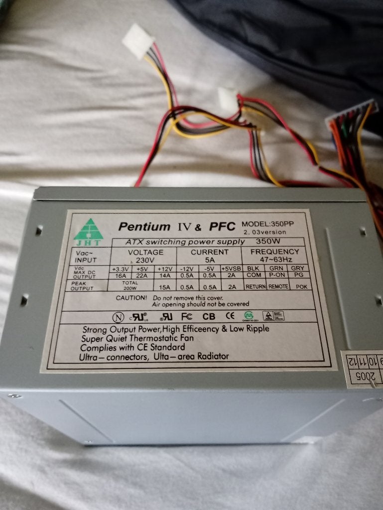 ATX 350W Voeding, Computers en Software, Ophalen of Verzenden