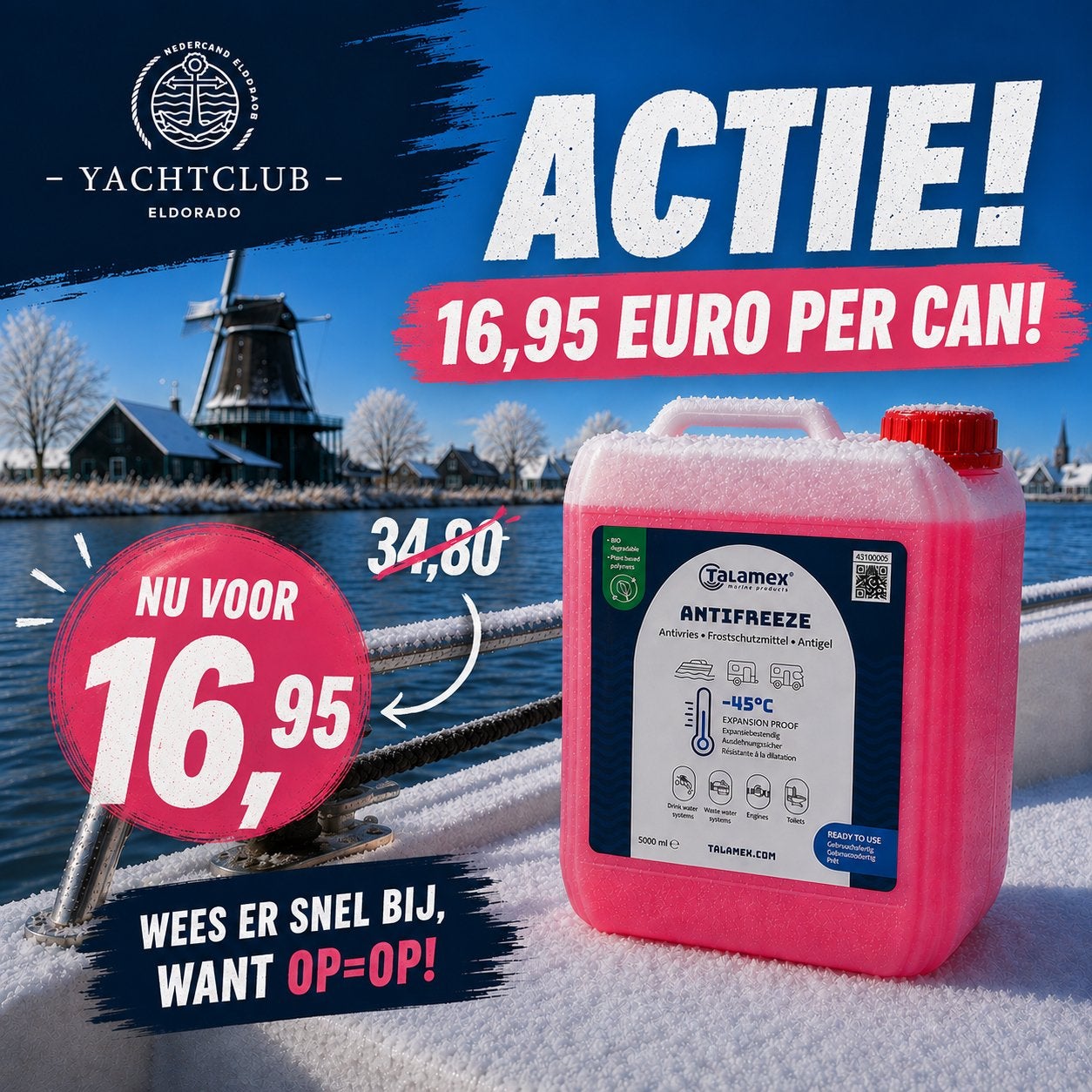 Drinkwater Antivries Aanbieding, Ophalen, Zo goed als nieuw