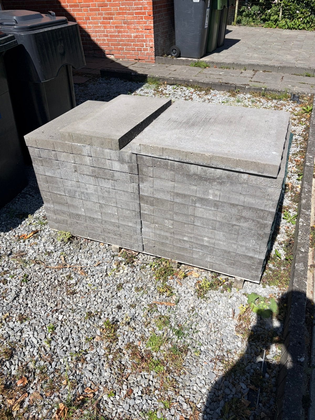 Allemagne tegels, modern grijs 60x60x5, Tuin en Terras, Ophalen, Zo goed als nieuw, Beton, Terrastegels