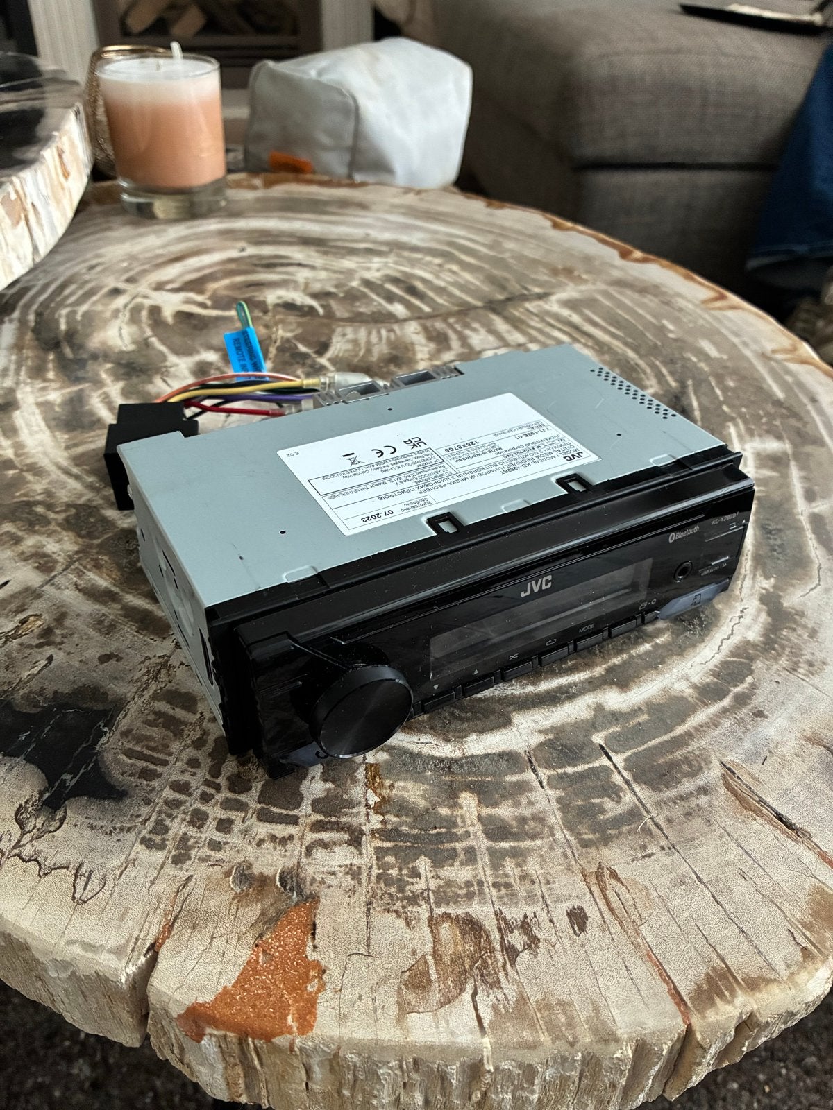 JVC KD-X282BT Bluetooth Autoradio, Auto diversen, Ophalen of Verzenden, Zo goed als nieuw