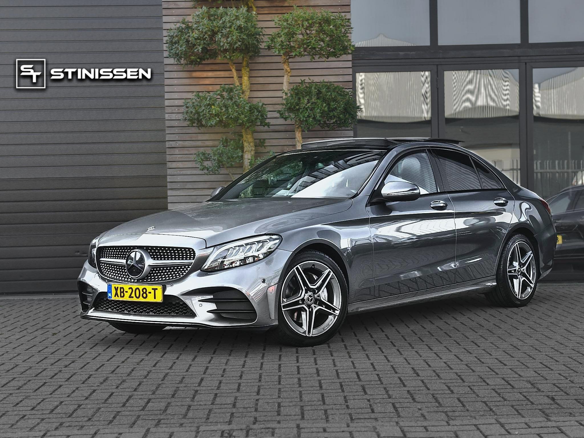 Mercedes-Benz C-klasse 160 Business Solution AMG Panoramadak, Auto's, Euro 6, 4 cilinders, 129 pk, Sedan
