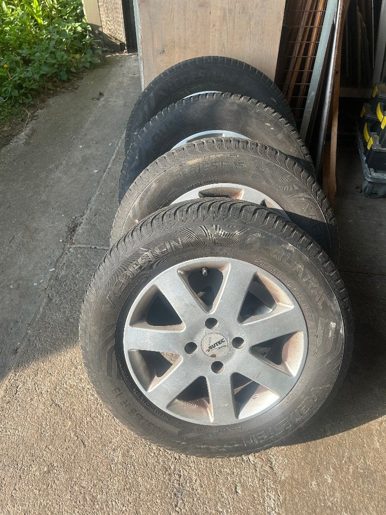 4x vredestein quatrac 205 65 r15 All season met alu velg, Auto-onderdelen, Banden en Velgen, Ophalen, Gebruikt, 15 inch, Banden en Velgen