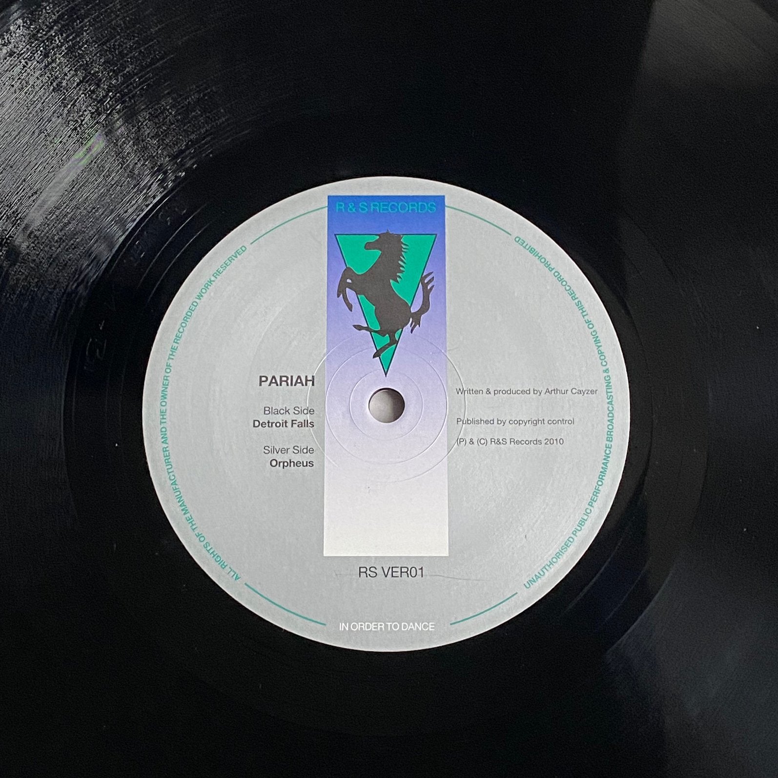 Pariah - Detroit Falls / Orpheus (RS VER01) 10" Vinyl, Verzenden, Zo goed als nieuw, Overige formaten