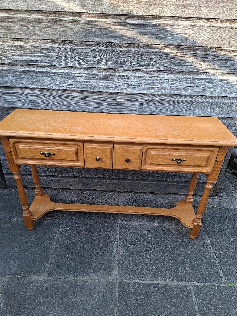Sidetable, Huis en Inrichting, Tafels | Sidetables, Ophalen, Gebruikt, 100 tot 150 cm, Grenenhout