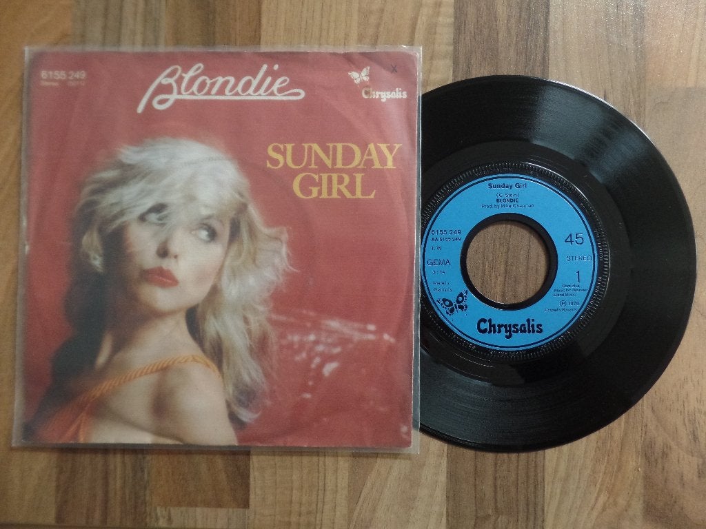 single  Blondie - Sunday Girl, Ophalen of Verzenden, Gebruikt, 7 inch, Rock en Metal