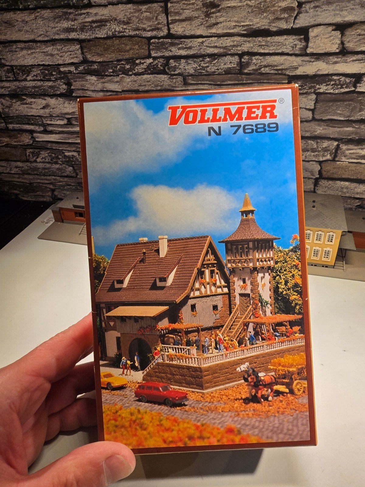 vollmer wijnboerderij N spoor trein 1:160, Overige merken, Gelijkstroom of Wisselstroom, Brug, Tunnel of Gebouw, Nieuw