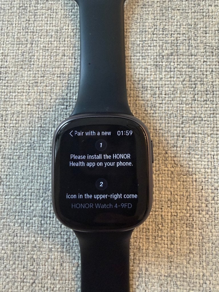 HONOR Watch 4 TMA-B19 Black Smartwatch, Zwart, Honor, Ophalen of Verzenden, Zo goed als nieuw