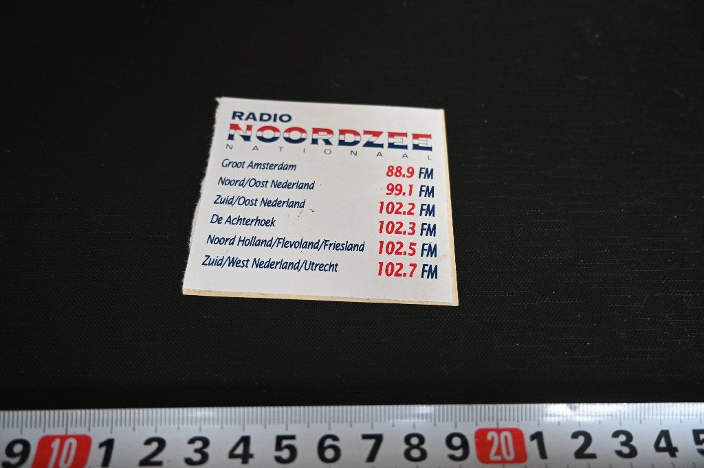 sticker Radio NOORDZEE nationaal, Ophalen of Verzenden, Zo goed als nieuw
