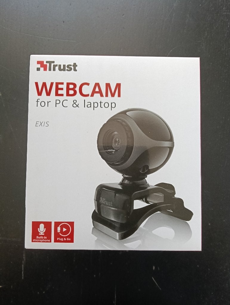 Trust Exis Webcam voor PC & laptop - Plug & Play, Computers en Software, Ophalen of Verzenden, Zo goed als nieuw