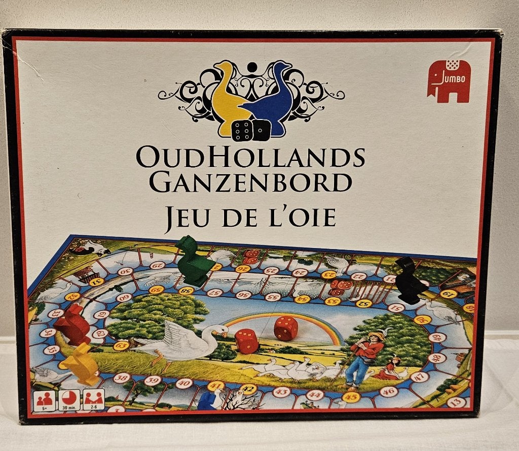 Jumbo Oud-Hollands Ganzenbord, Ophalen of Verzenden, Gebruikt, Jumbo