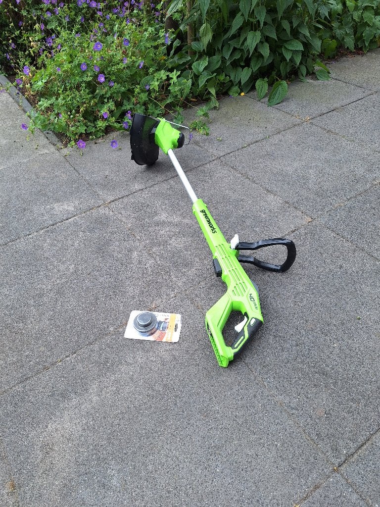 Greenworks trimmer, Ophalen, Zo goed als nieuw, Accu, Overige merken