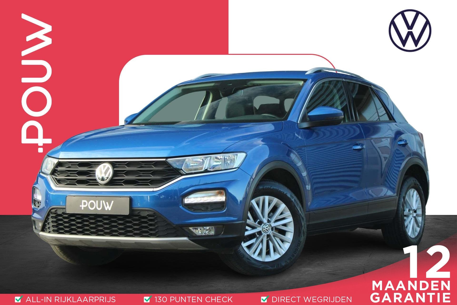 Volkswagen T-Roc 1.0 TSI 115pk Style | Apple Carplay & Andro, Auto's, Volkswagen, Voorwielaandrijving, 12 maanden, Stof, Gebruikt