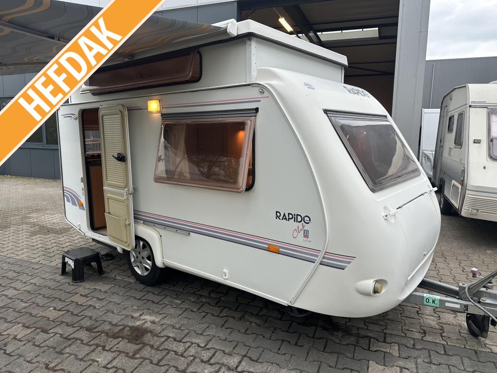 Rapido Evolution 31T HEFDAK-ENKELBED-LUIFEL!!, Caravans en Kamperen, Caravans, Bedrijf, tot en met 2, 500 - 750 kg, Standaardzit