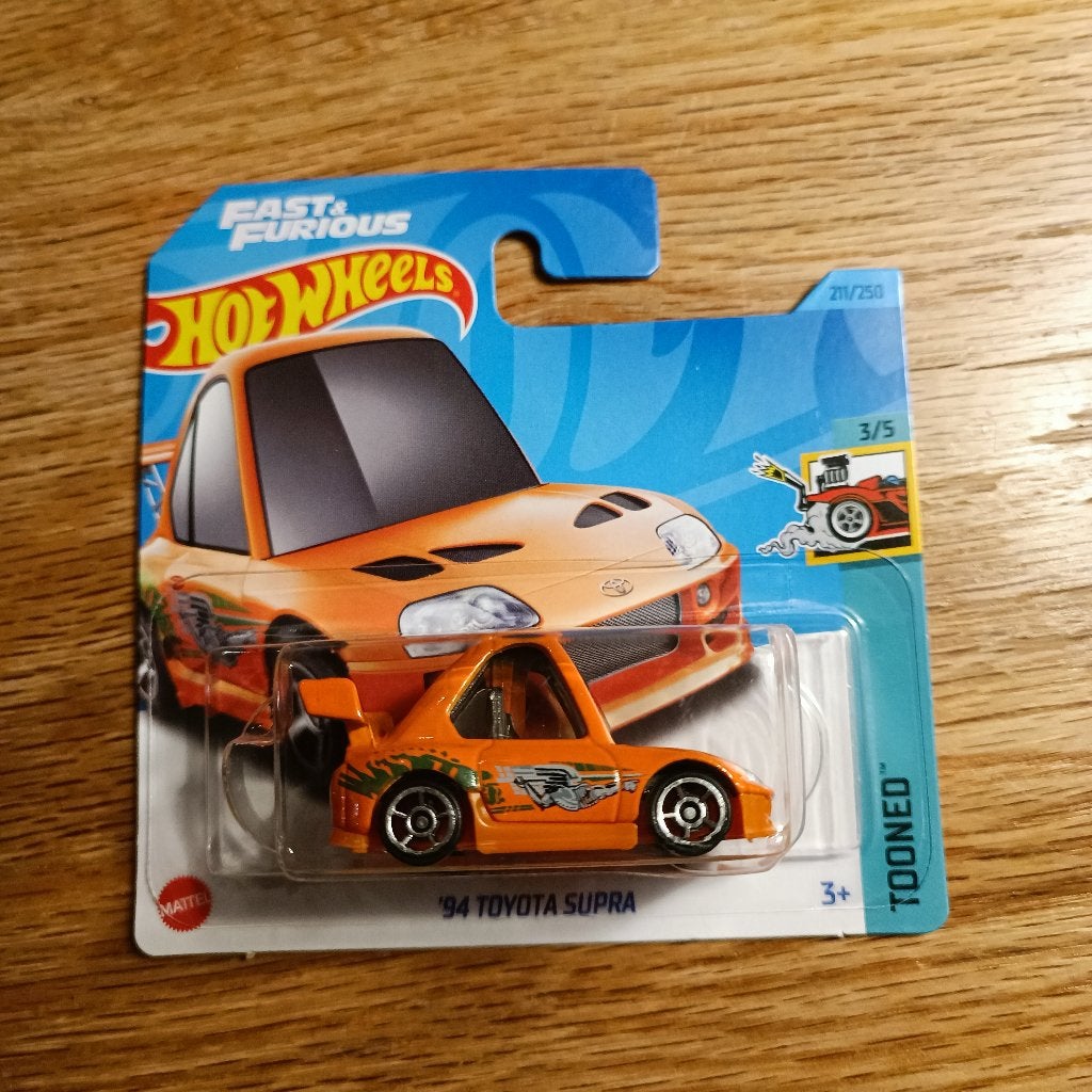 hot wheels tooned '94 toyota supra fast and furious, Ophalen of Verzenden, Nieuw, Auto