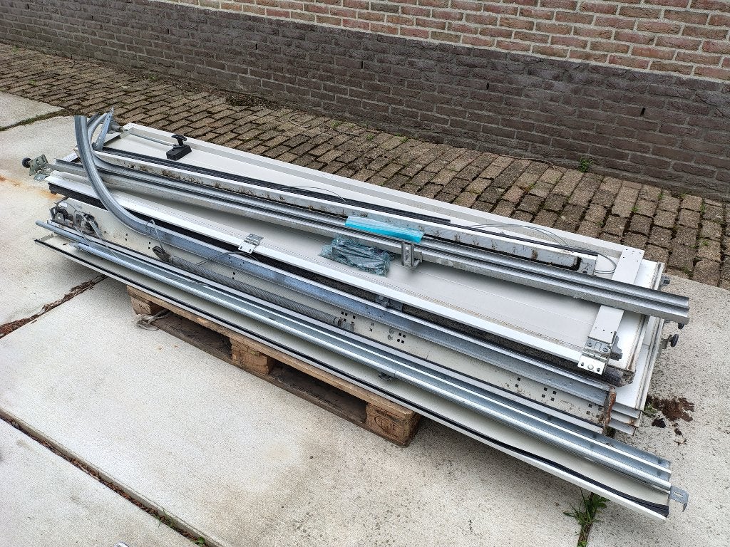 Garage overheaddeur wit, Ophalen, Gebruikt, 120 cm of meer, Garagedeur
