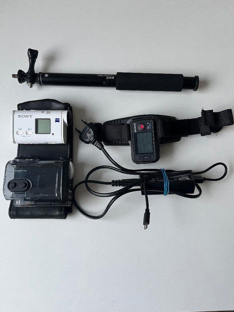 Sony 4k action cam met waterdichte case, zeer compleet., Ophalen of Verzenden, Zo goed als nieuw, Sony