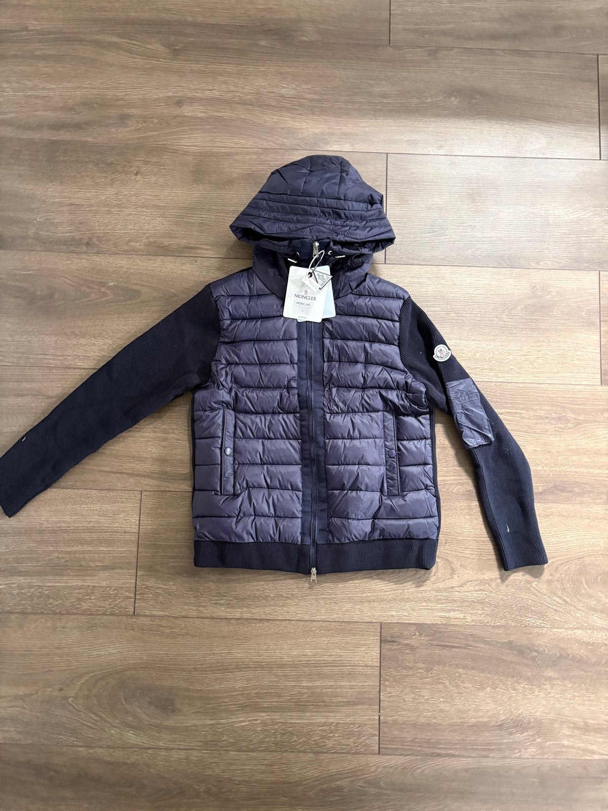 Moncler cardigan, Ophalen of Verzenden, Nieuw, Maat 48/50 (M), Blauw