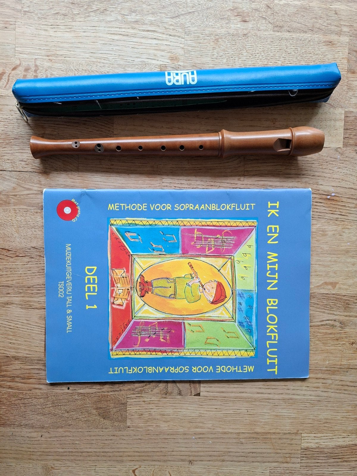 deel 1 ik en mijn blokfluit en blokfluit van Aura, Muziek en Instrumenten, Ophalen of Verzenden, Gebruikt