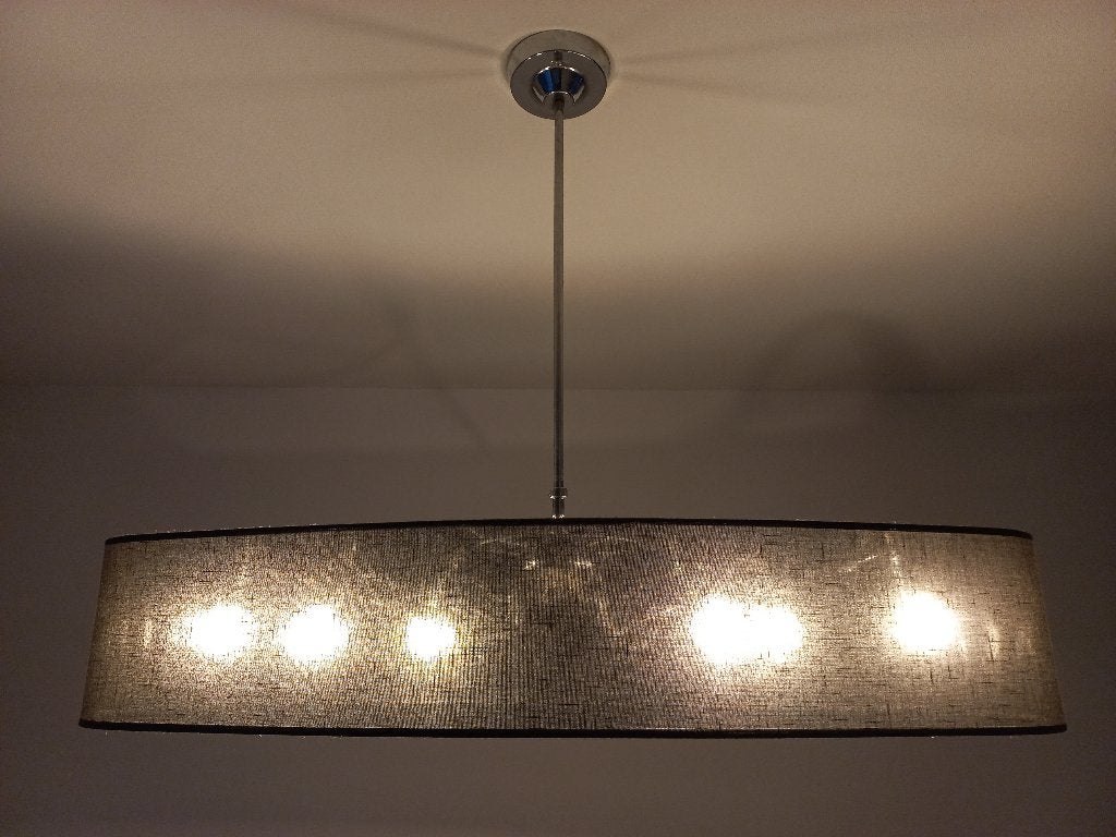 Plafondlamp  / hanglamp 107x39x20 (lxdxh), Huis en Inrichting, Lampen | Plafondlampen, Ophalen, Inclusief lichtbron, Modern, Metaal