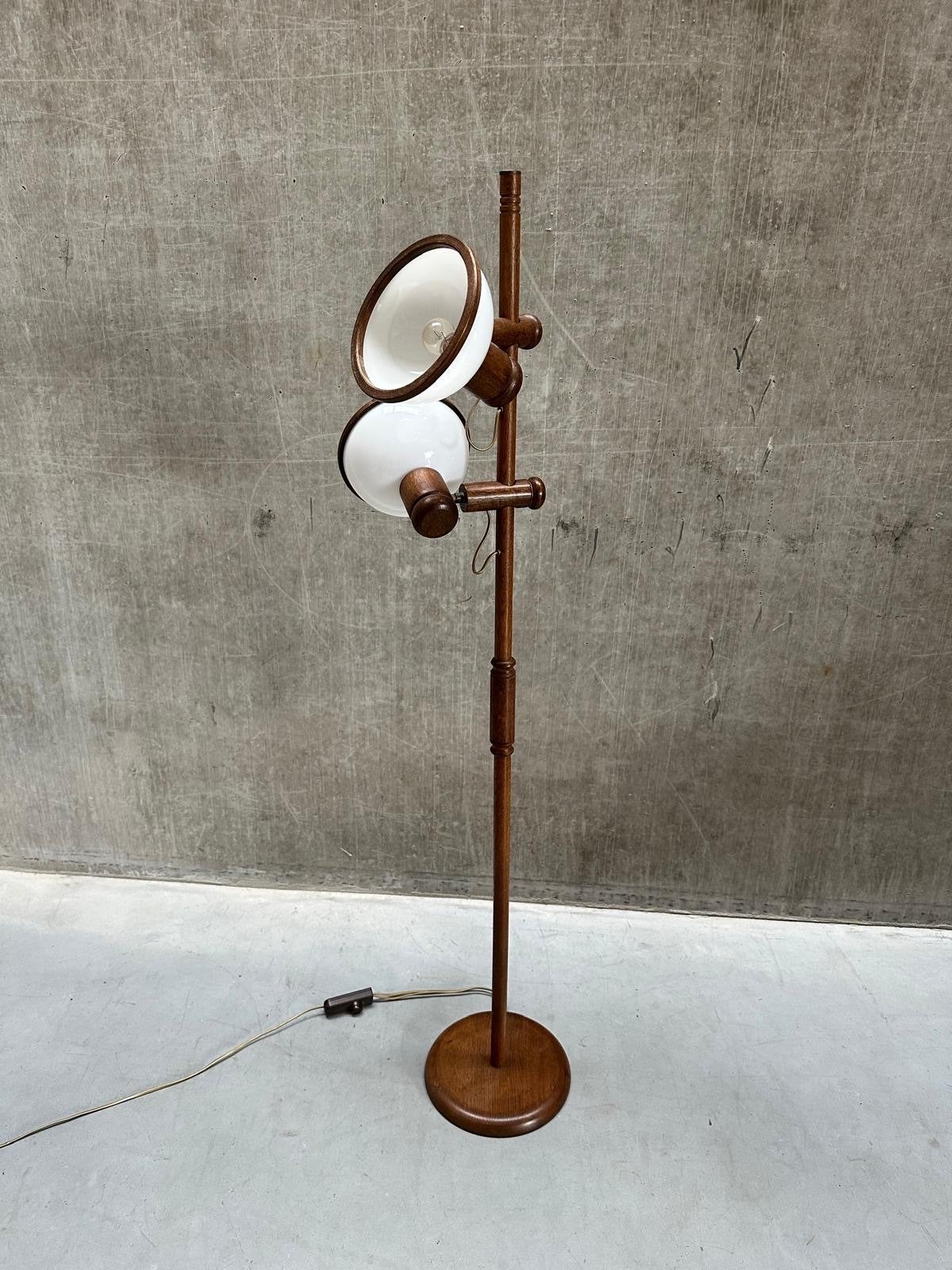 Vintage Steinhauer Vloerlamp - Jaren '70 Design, Huis en Inrichting, Gebruikt, X, 150 tot 200 cm, Hout