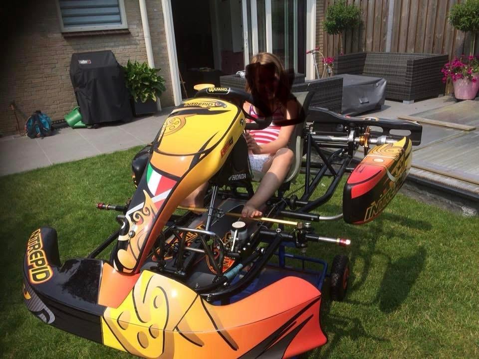 Intrepid/Solo prokart geheel rijkaar met Honda motoren, Sport en Fitness, Karting, Ophalen, Zo goed als nieuw, Kart