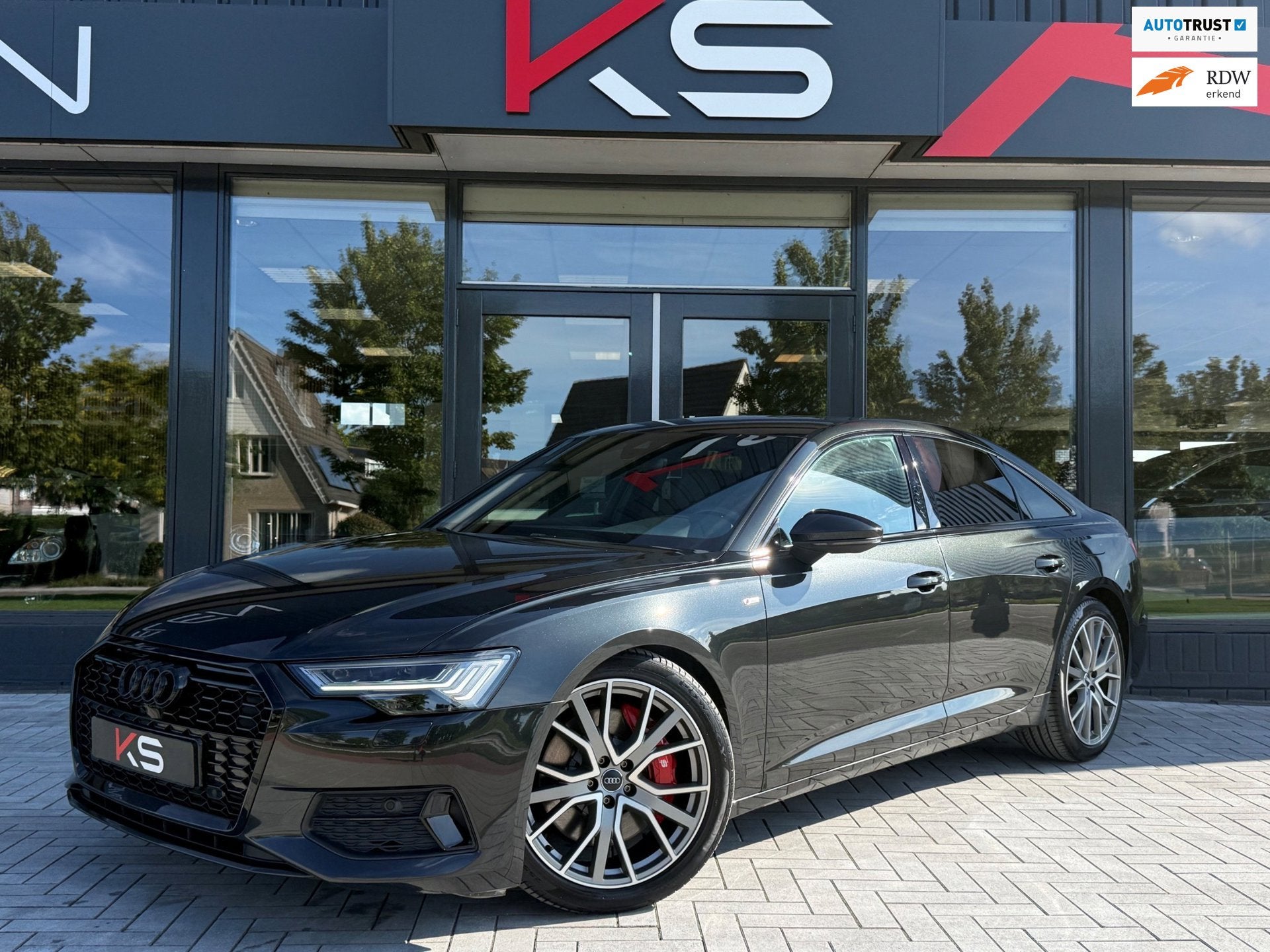 Audi A6 Limousine 50 TFSI e quattro S edition, Automaat, Dealer onderhouden, Gebruikt, Zwart