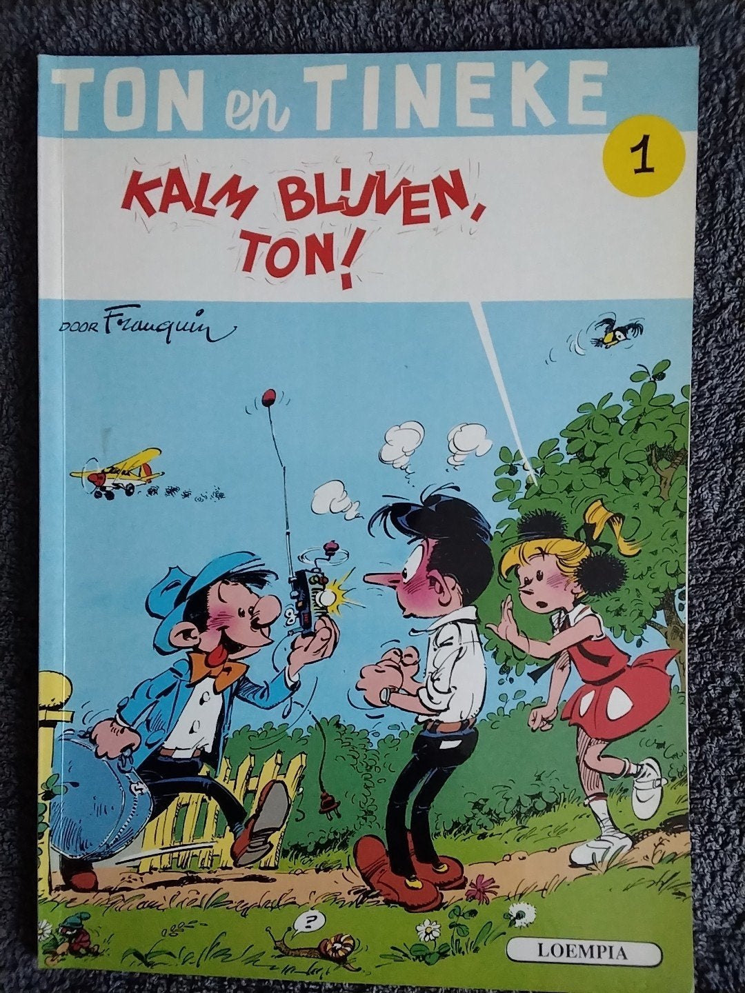 Ton en Tineke - Kalm Blijven, Ton! (Nr. 1) - Franquin, Eén stripboek, Ophalen of Verzenden, Gelezen, Franquin