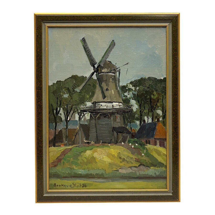 Bouke van der Sloot (1908-1995) - ‘Molen van Stiens, 1936