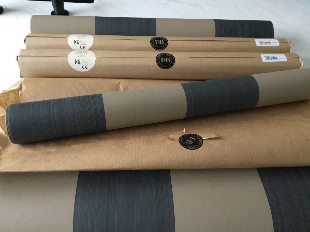 Behang, Beige, Ophalen of Verzenden, Klassiek, Papierbehang
